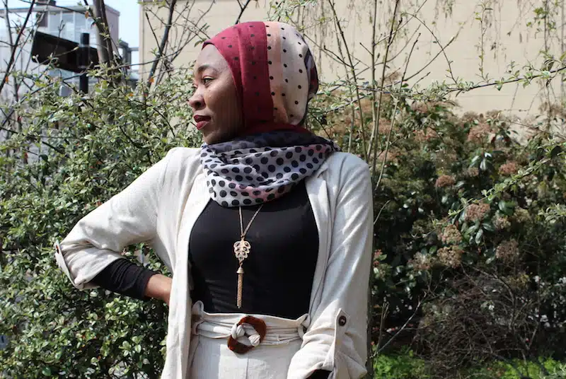 Image of woman standing by Counterpoints Arts